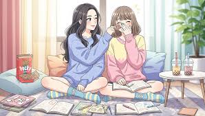 Asian Step Sisters Take Study Break — Uwu Tofu